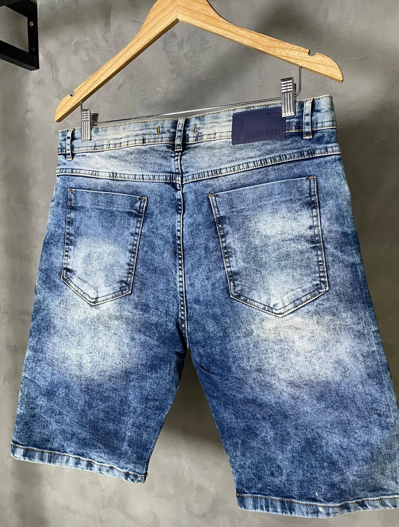 BERMUDA CARAJA JEANS COM TINTA