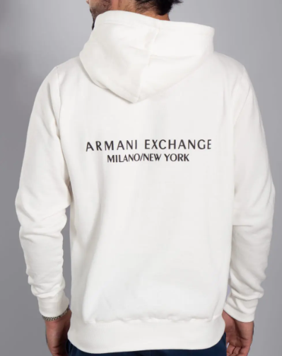 MOLETOM  ARMANI EXCHANGE OFF WHITE