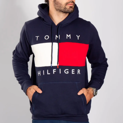 MOLETOM TOMMY HILFIGER  AZUL MARINHO